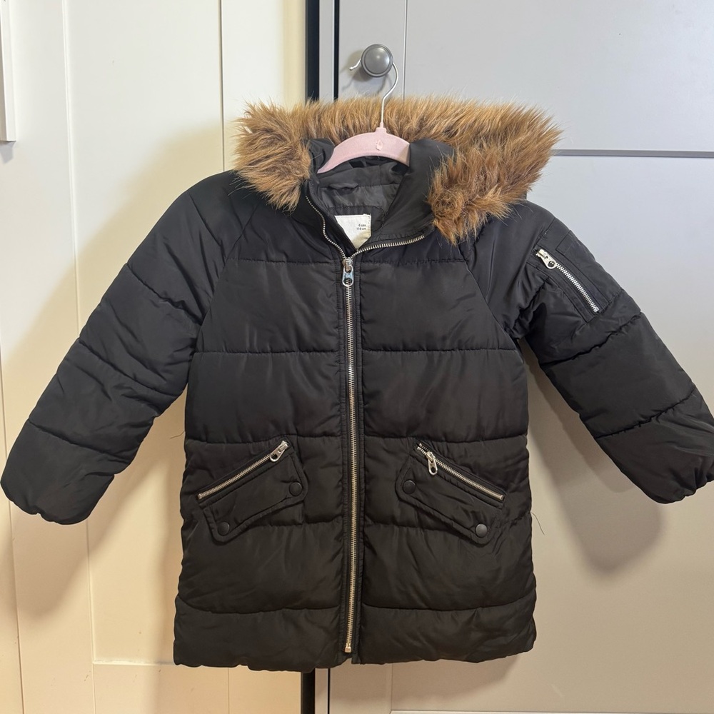 Girl jacket Zara size 6 color black